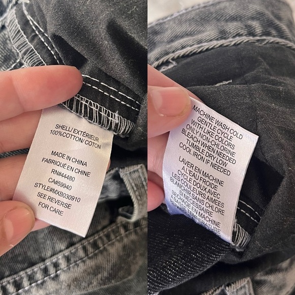 NWT Love, Fire Black Washed Denim Midi Cargo Skirt 3 (Juniors) or XS (Women’s) - Picture 7 of 9